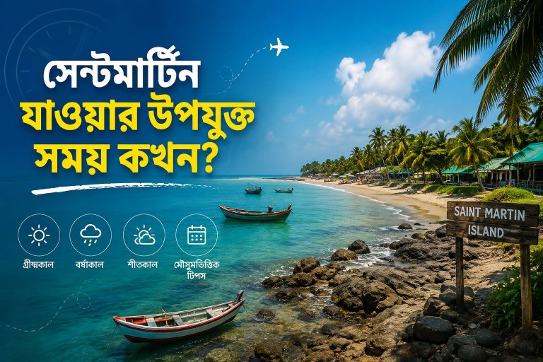সেন্টমার্টিন যাওয়ার উপযুক্ত সময় কখন?