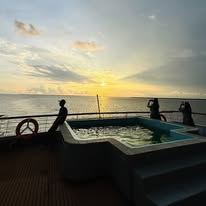 MV Glory open deck river view