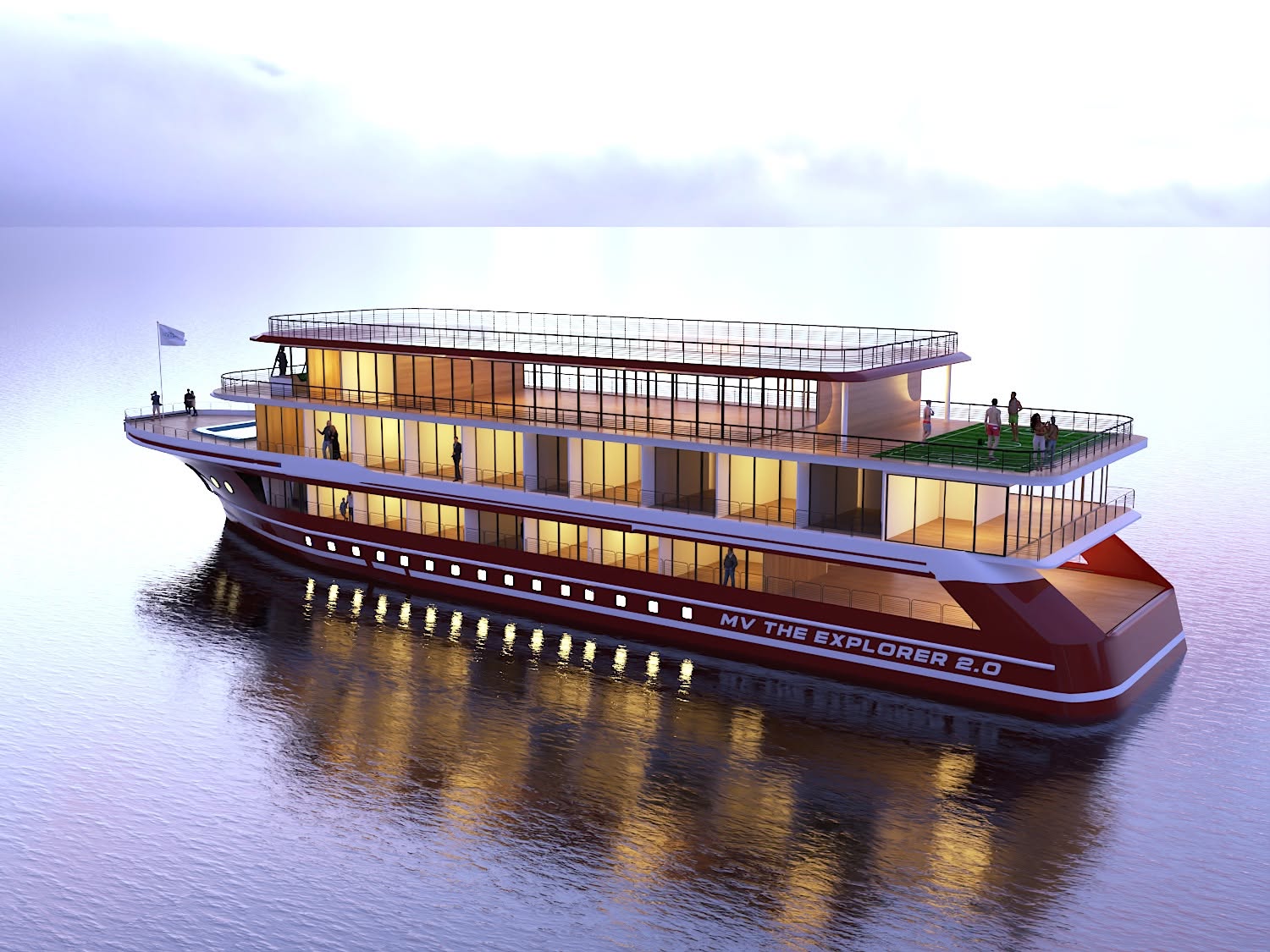 The Explorer 2.0 exterior side view Sundarban cruise