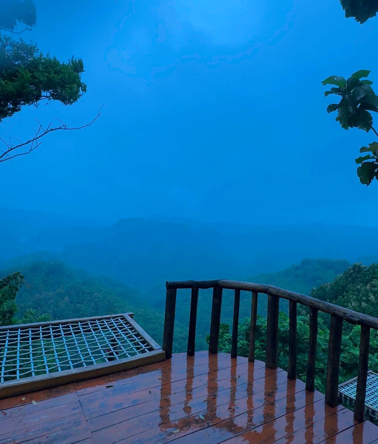 Bamboo cottage interior at JosnaValley Hill Resort